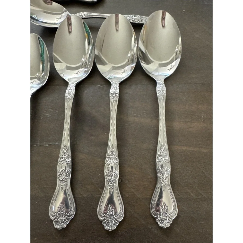 Rogers‎ Summer Rose 12 PC Flatware Set Knife Spoon Fork  Lot
